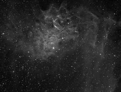 IC405 - The Flaming Star Nebula (Ha/SBIG ST-8300M)