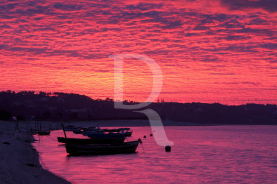 A Lagoa de Óbidos em 23 de novembro de 2012
