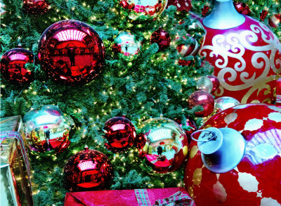 Detail Union Station Chicago Christmas Tree