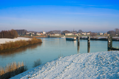 Wintergezicht op Vreeswijk