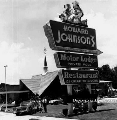1960's - a cupola on top of a Howard Johnson's manufactured by Jones Shutter Products