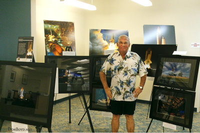 November 2012 - Don Boyd with Suresh Atapattu's Space Shuttle photography exhibit