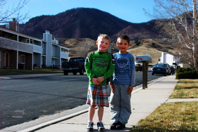 November 2012 - Kyler with his best buddy Hunter from across the street