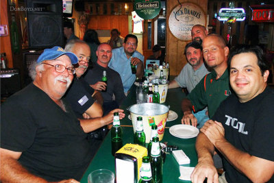 October 2012 - Eddy Gual, Don McComb, Joe Pries, Carlos Bolado, Kev Cook, Jeff Johnson, Vic Lopez (top) and Daniel Morales