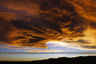 November 2012 - sunset clouds over the southwest section of Colorado Springs