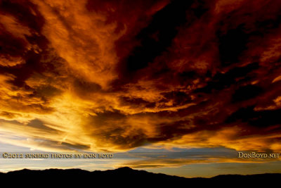 November 2012 - sunset clouds over the central and northern portion of Colorado Springs and Pike's Peak