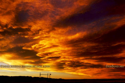 November 2012 - sunset clouds over the northwestern and northern sections of Colorado Springs