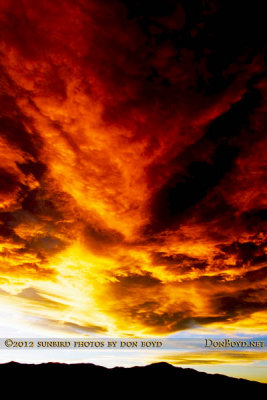 November 2012 - sunset clouds over Colorado Springs and Pike's Peark