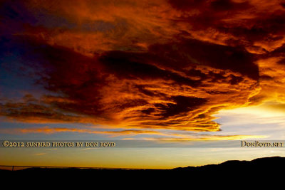 November 2012 - sunset clouds over the southwest section of Colorado Springs