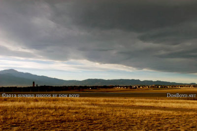 2012 - looking north-northwest from Peterson AFB with the FAA Control Tower at Colorado Springs visible on the left side