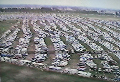 1987- some of the spectator parking at the November Miami Air Show at Opa-locka Airport featuring the Blue Angels