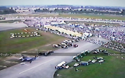 1987- a portion of the crowd at the November Miami Air Show at Opa-locka Airport featuring the Blue Angels