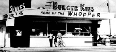 1954 - Burger King (store #2) on Tamiami Trail and SW 61st Avenue, Miami