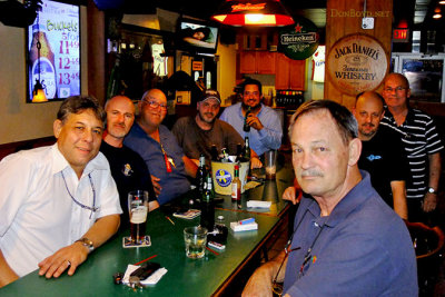 January 2013 - Miguel Matera, Joe Pries, Eddy Gual, Kev Cook, Carlos Bolado, John Rizzo, Dave Hartman and Don Boyd at Bryson's