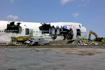 2013 - Air Plus Comet B747-212B J2-KCV  being scrapped at Opa-locka Executive Airport