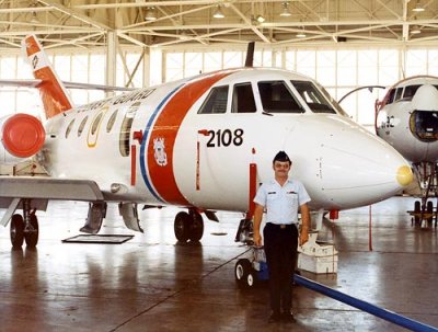 1982 - YNC Don Boyd and HU-25A #2108 and HC-131A #5192 at USCG Air Station Miami