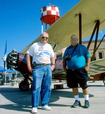 2002 - Phil Perry and Eddy Gual at Fantasy of Flight Museum