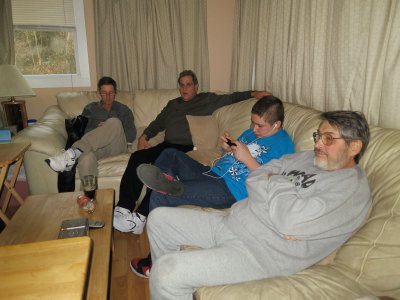 Relaxing after a large meal