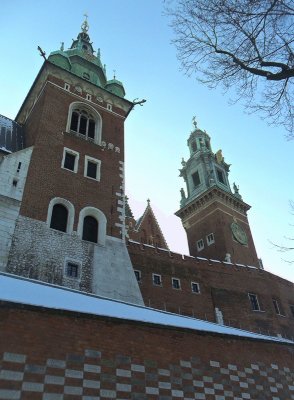 CATHEDRAL TOWERS FROM THE CASTLE APPROACH