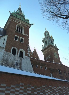 CATHEDRAL TOWERS  FROM THE CASTLE APPROACH