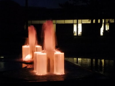 Pink fountain