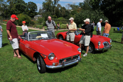 1973 MGB, owned by David Osberg, and 1962 MGA Mark II, owned by Charles Gowthrop, both men from Hockessin, DE (6033)
