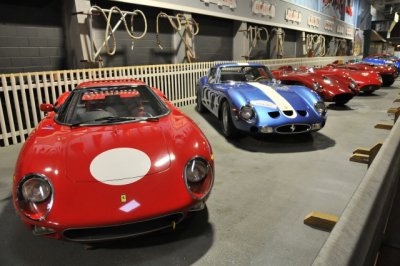 From left, 1963 Ferrari 250 LM, 1962 Ferrari 250 GTO, 1958 Ferrari Testa Rossa and 1956 Maserati 300S (8559)