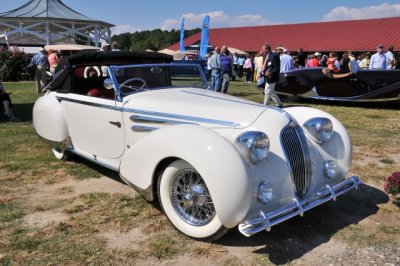 TIMELESS ELEGANCE: 1948 Delahaye 135M Cabriolet by Figoni & Falaschi, owned by Ed Windfelder, Baltimore, MD (6581)