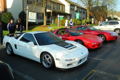 Two of several Acura NSXs and a Toyota Supra (7077)