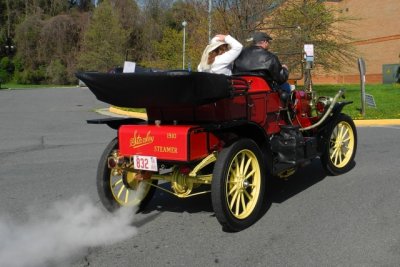 This 1910 Stanley Steamer gets my vote as the most interesting car and the best entry in today's show. (7363)
