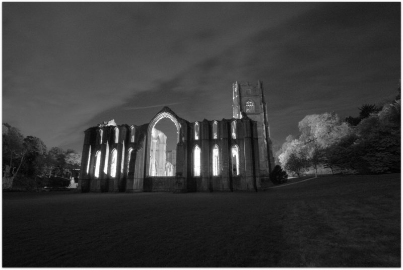Fountains Abbey At Night