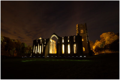 Fountains Abbey At Night