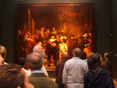 rembrandt's The Night Watch at the rijksmuseum