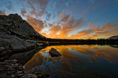 Young Lakes sunset, Yosemite, NP