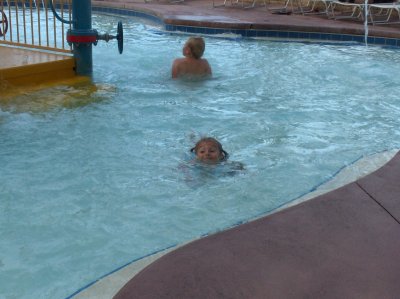 sophie swimming like a fish