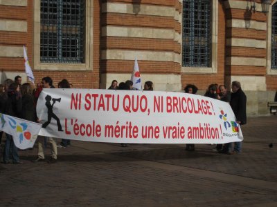 Une manif d'enseignants