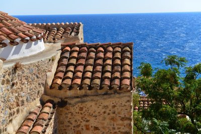 Tiled Roof looking out to sea