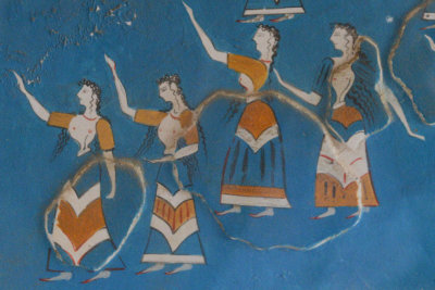Dancing ladies fresco, Knossos