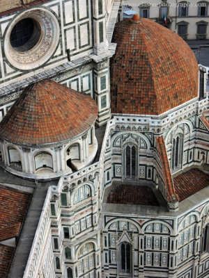 view of the duomo from the campanile di Santa Maria del Fiore 