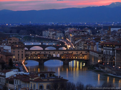 sunset from Piazzale Michelangelo