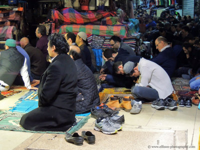 Friday afternoon prayer at the Grand Bazaar
