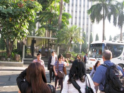 MERALCO front entrance across the street