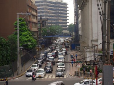 This is the first street we walk down on the way to work