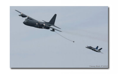 RCAF CC-130 with CF-18 ready to refuel