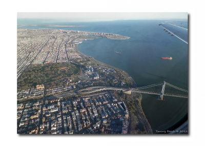 Southern end of Brooklyn, NY  over Bay Ridge ~ Spring of 2012 