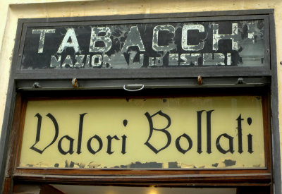 Old sign of Tobacco