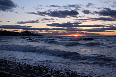 Windy sunset