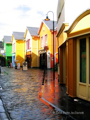 Rainy street in Ennis, County Clare