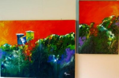CERRON VERDE Diptych 18x24 - 12x16 mix Media.jpg