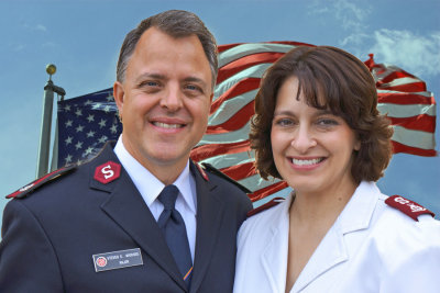 Steve + Jennifer USA Flag Elkhart.jpg